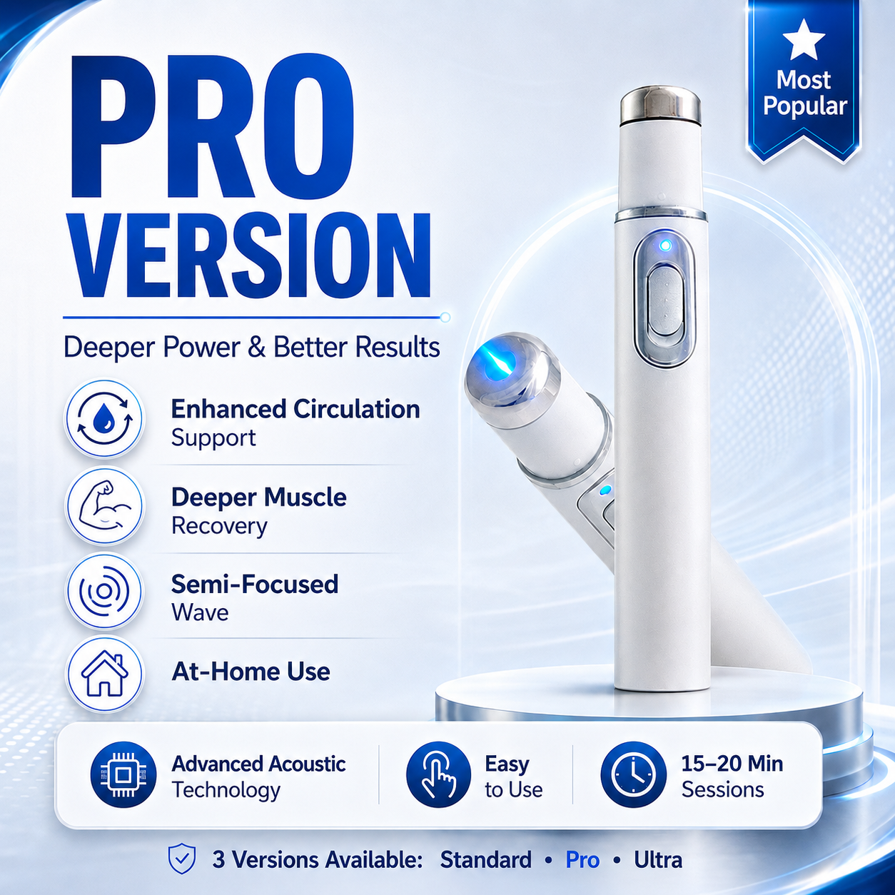 ⚡Pro Edition : significant improvements in erectile rigidity and stamina，effectively breaking down stubborn scar tissue in joints and tendons